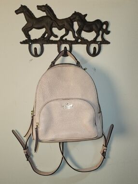 Kate Spade Pebbled Leather Mini Backpack Light Blush Pink Gold Tone Hardware